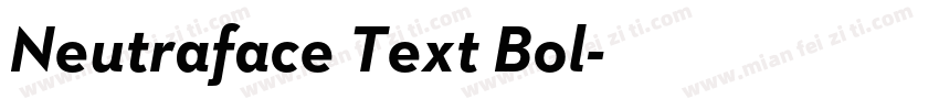 Neutraface Text Bol字体转换